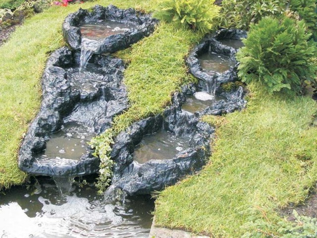 Umělý potok - kaskáda