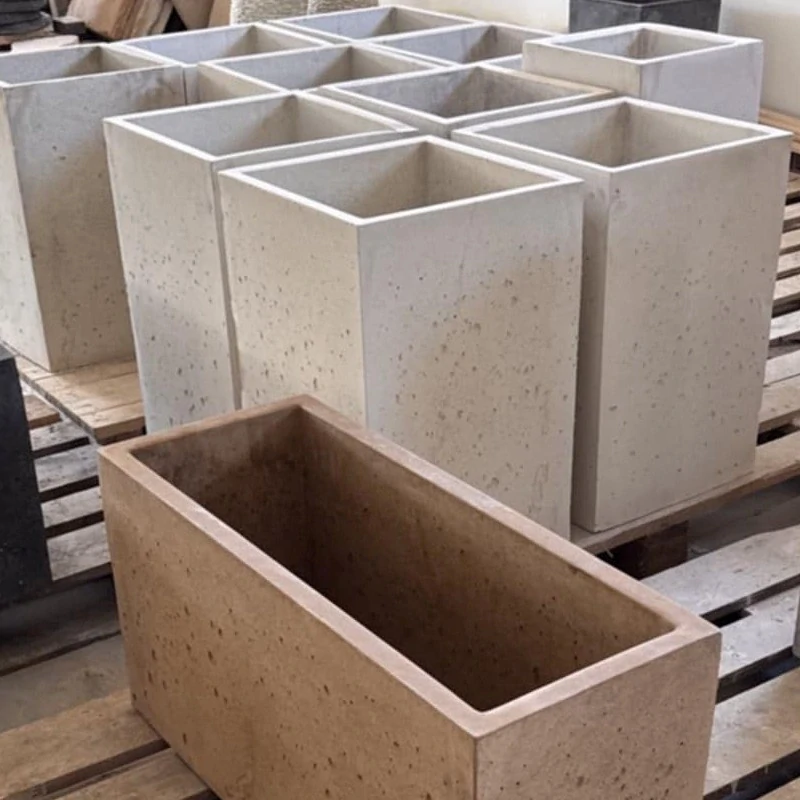 K109 Moderní zahradní betonový květináč 60cm